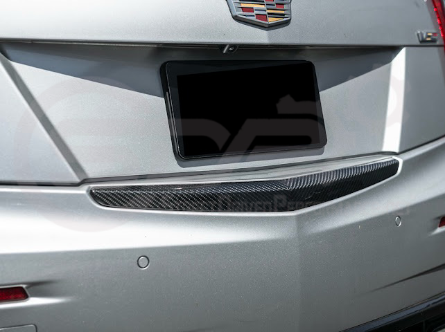 2013-2018 CADILLAC ATS / ATS-V SEDAN | FACTORY STYLE CARBON FIBER REAR TRUNK DECKLID APPLIQUÉ INSERT TRIM REPLACEMENT